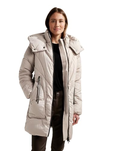 CECIL Damen B100900 Wintermantel, Beige, L von Cecil