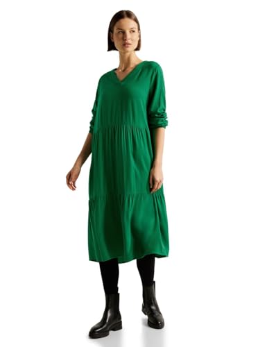 CECIL Damen B143779 Viskose Kleid, Easy Green, XL von Cecil