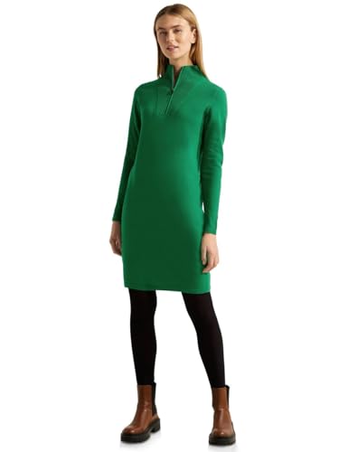 CECIL Damen B143782 Strickkleid Troyer, Easy Green, L von Cecil