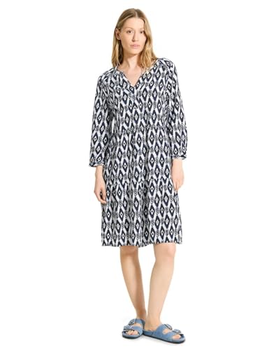 CECIL Damen B143947 Tunika Kleid mit Print, Vanilla White, X-Small von Cecil