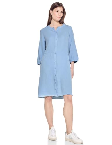 Cecil Damen B143964 Musselin Kleid, Soft Light Blue, XL von Cecil