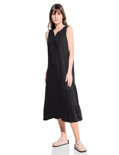 CECIL Damen B144024 Sommerkleid, Black, L von Cecil