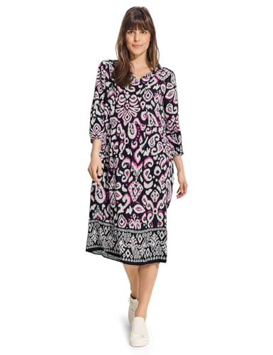 CECIL Damen B144025 Tunika Kleid mit Print, Black, L von Cecil