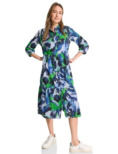 CECIL Damen B144063 Midikleid mit Print, Vanilla White, XXL von Cecil