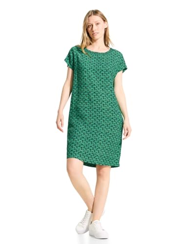 CECIL Damen B144069 Kleid mit Raffung und Print, Fresh Apple Green, Large von Cecil