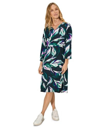 CECIL Damen B144120 Viskose Kleid mit Print, fir Green, L von Cecil