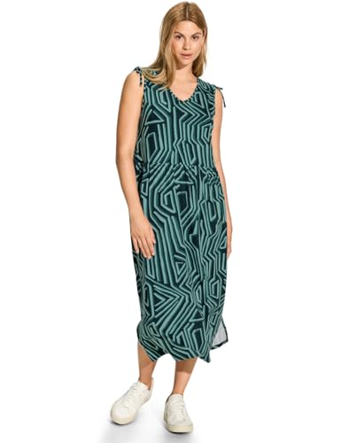 CECIL Damen B144123 Jersey Kleid mit Print, fir Green, L von Cecil