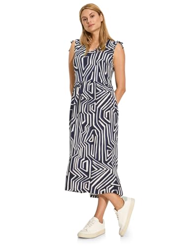 CECIL Damen B144123 Jersey Kleid mit Print, universal Blue, L von Cecil