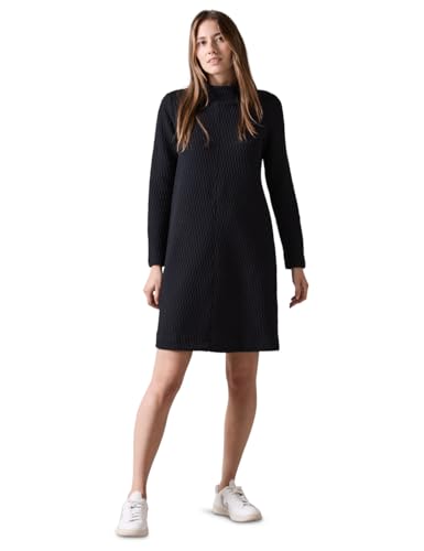 CECIL Damen B144162 Strukturkleid mit Turtleneck, universal Blue, L von Cecil