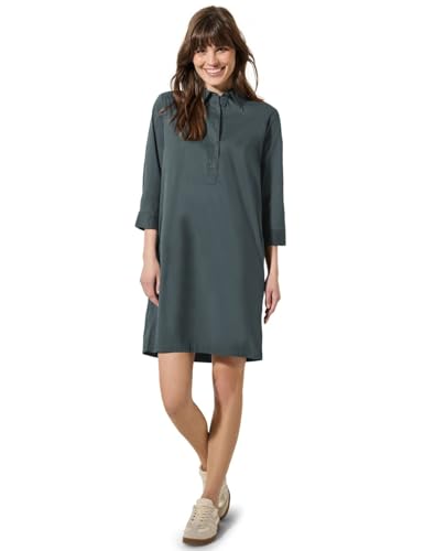CECIL Damen B144391 Kleid in Unifarbe, Slate Khaki, XL von Cecil