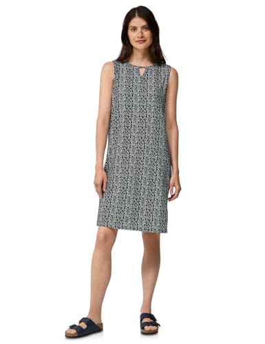 CECIL Damen B144416 Gemustertes Jersey-Kleid, Universal Blue, L von Cecil