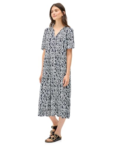 CECIL Damen B144417 Kleid mit Volants, Universal Blue, XL von Cecil