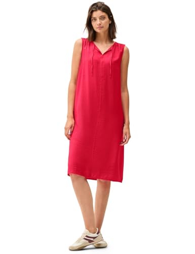 CECIL Damen B144550 Kleid in Unifarbe, Glazed Apple Red, XL von Cecil