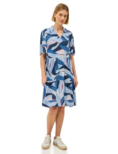 CECIL Damen B144555 Kleid mit Volants, Urban Navy Blue, XL CECIL Damen B144555 Kleid mit Volants, Urban Navy Blue, XL von Cecil