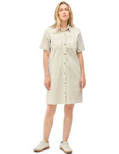 CECIL Damen B144578 Denim Blusenkleid, Light Beige, M von Cecil