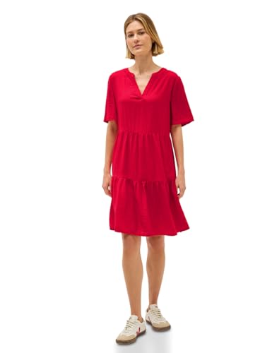 CECIL Damen B144594 Knielanges Volant-Kleid, Glazed Apple Red, XXL CECIL Damen B144594 Knielanges Volant-Kleid, Glazed Apple Red, XXL von Cecil