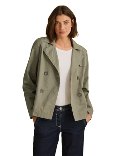 CECIL Damen B202024 Kurze Trench Jacke, Smooth Khaki, XXL CECIL Damen B202024 Kurze Trench Jacke, Smooth Khaki, XXL von Cecil