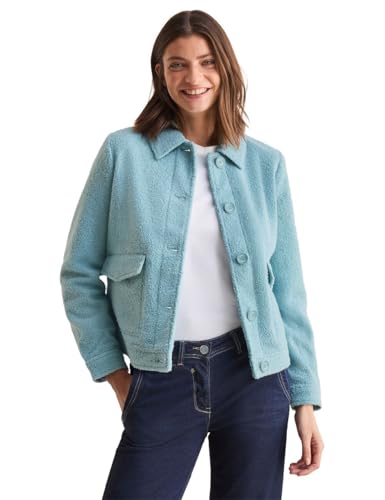 CECIL Damen B202028 Jacke in Woll-Optik, Strong Mint, L CECIL Damen B202028 Jacke in Woll-Optik, Strong Mint, L von Cecil