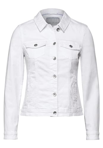 CECIL Damen B212154 Jeansjacke in Farbe, White, S von Cecil