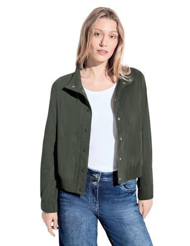 CECIL Damen B212169 Leichte Stretch Jacke, cool Khaki, M von Cecil