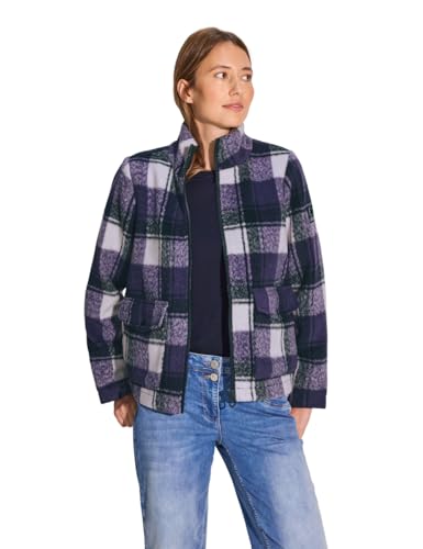 CECIL Damen B212180 Karierte Jacke, fir Green, XXL von Cecil