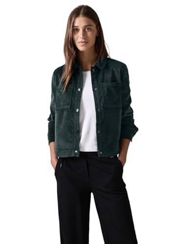 CECIL Damen B212236 Kurze Cordjacke, fir Green, S von Cecil