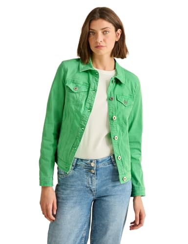 CECIL Damen B212606 Jeansjacke, iced neon Green, L von Cecil