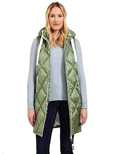 CECIL Damen B220166 Longweste, Leaf Green, S von Cecil