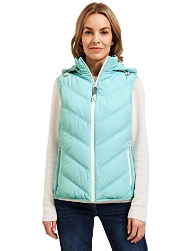 CECIL Damen B220167 Weste, Light Aqua Blue, M von Cecil