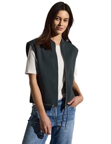 CECIL Damen B220268 Sweat Weste, Slate Khaki, L CECIL Damen B220268 Sweat Weste, Slate Khaki, L von Cecil