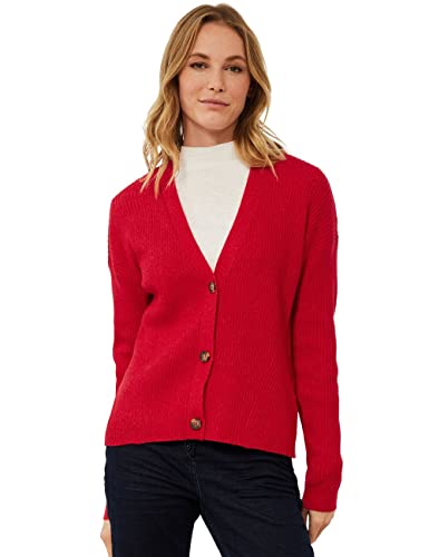 CECIL Damen B253534 Cardigan, Strong red, L von Cecil