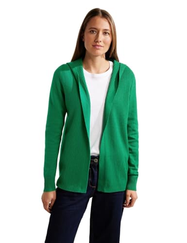 CECIL Damen B253654 Strickjacke Hoodie, Grün, XXL von Cecil