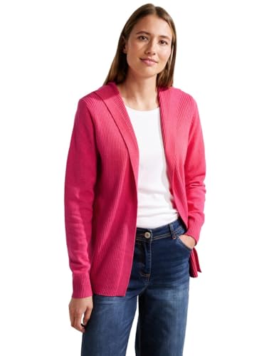 CECIL Damen B253654 Strickjacke Hoodie, Rosa, L von Cecil