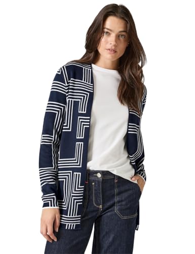 CECIL Damen B253831 Offener Cardigan, Deep Petrol, XL EU von Cecil
