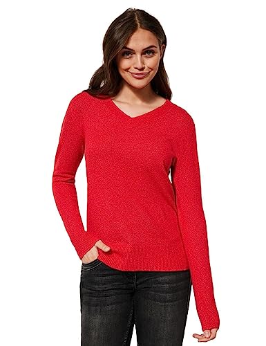 CECIL Damen B302097 Strickpullover, Strong red, XXL von Cecil