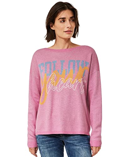 CECIL Damen B302108 Strickpullover, Frosted Rose Melange, L von Cecil