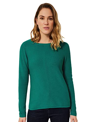 CECIL Damen B302225 Strickpullover, smaragd Green, XL von Cecil