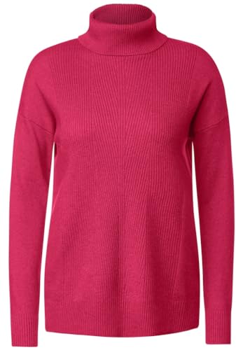 CECIL Damen B302423 Rollkragenpullover, Rosa, M von Cecil