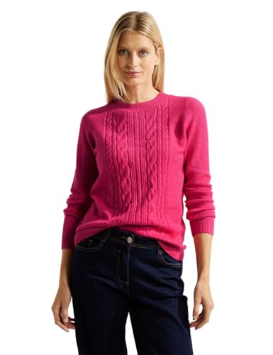 CECIL Damen B302547 Strickpullover, Cosy Coral Melange, XXL von Cecil