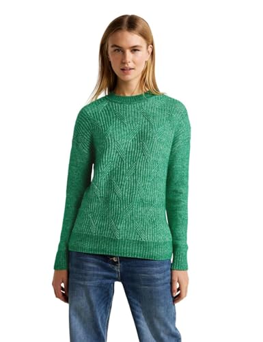 CECIL Damen B302603 Strickpullover, Bright Green Melange, S von Cecil