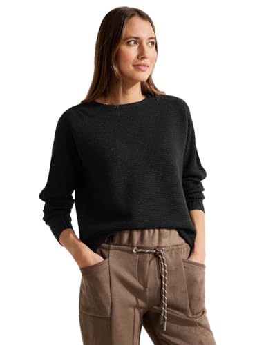 CECIL Damen B302606 Strickpullover, Black Lurex, L von Cecil