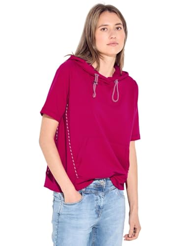 CECIL Damen B302734 Hoodie Sweatshirt, pink Sorbet, XL von Cecil