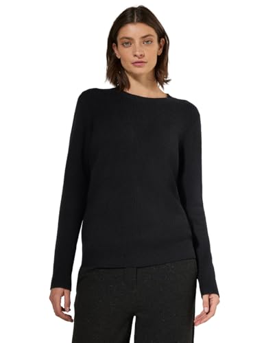 CECIL Damen B302827 TOS_Cosy Cable_Mix, Schwarz, XL EU von Cecil