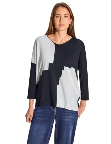 CECIL Damen B302828 Oversize-Pullover, universal Blue, S von Cecil