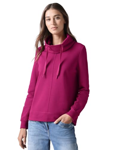 CECIL Damen B302868 Langes Sweatshirt, Jewel Pink, L EU von Cecil