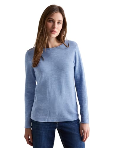 CECIL Damen B302977 Strukturshirt, Heather Sky Blue, XS EU von Cecil