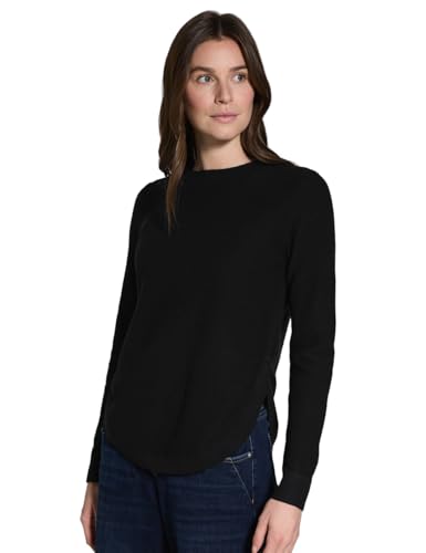 CECIL Damen B303092 Strukturpullover, Schwarz, L EU von Cecil