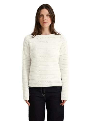 CECIL Damen B303209 Strickpullover, Vanilla White, L von Cecil