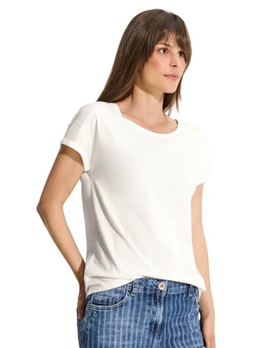 CECIL Damen B319864 Sommer T-Shirt, Vanilla White, XXL von Cecil