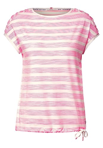 CECIL Damen B320169 Streifenshirt, Soft Pink, S EU von Cecil